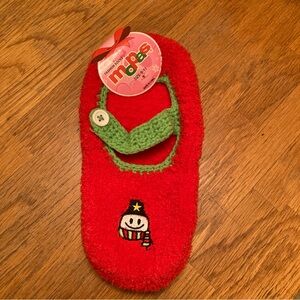 NWT Mopas Knit Fashion Socks Red Green Size 9-11
